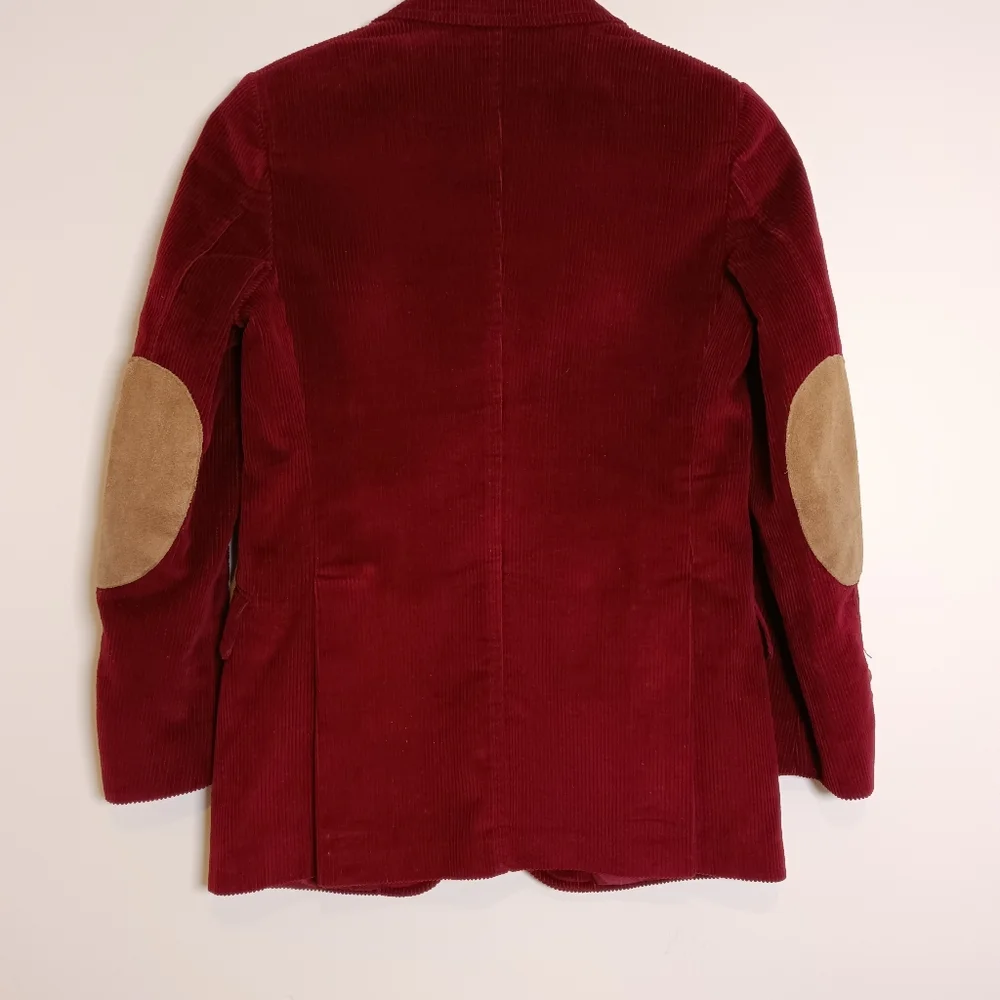 Vintage Polo Ralph Lauren Boys Single Breasted Corduroy Blazer Sport Coat